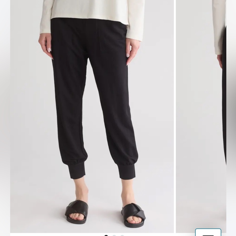 Theory Banded Silk Cuffed Joggers
